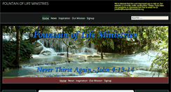 Desktop Screenshot of fountainlifeministries.org