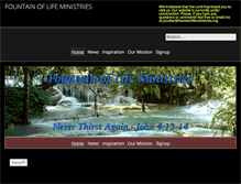 Tablet Screenshot of fountainlifeministries.org